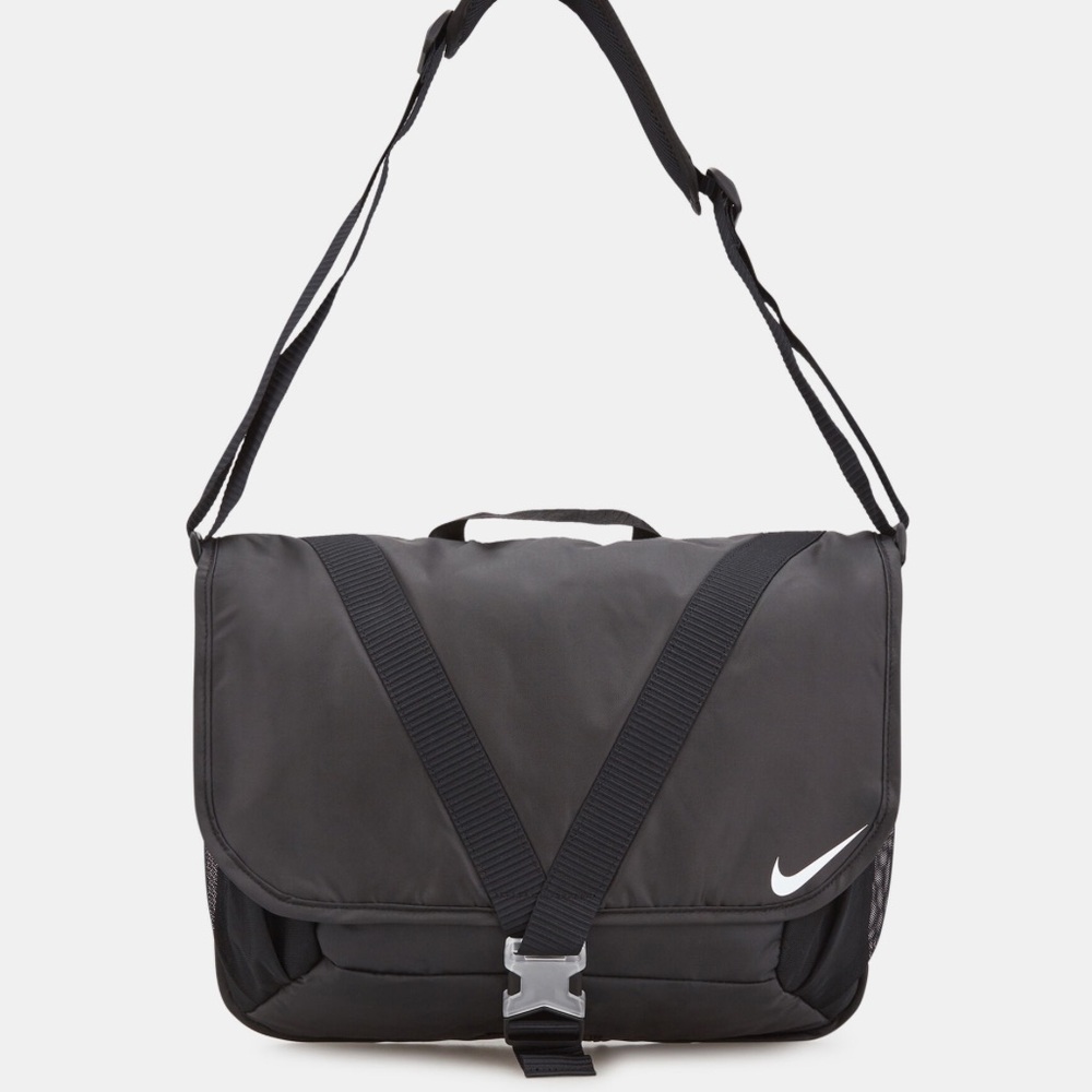 Nike NSW Essentials Messenger Bag Black/Iron Grey-White New Men's OS